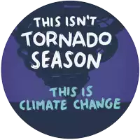 a sign that says this isn 't tornado season