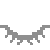 it looks like a pixel art of a crab with a shadow .