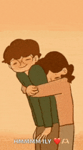 a man is carrying a woman on his back and they are hugging each other .
