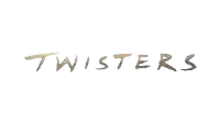 a white background with the word twisters written in brown