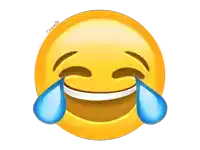 a yellow smiley face with tears coming out of its eyes and the name chanelle written below it