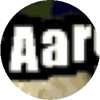 a circle with the word aar written in white letters